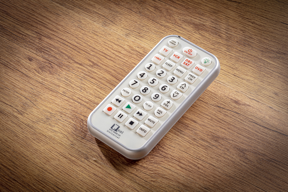 Remote Control With Extra Large Buttons