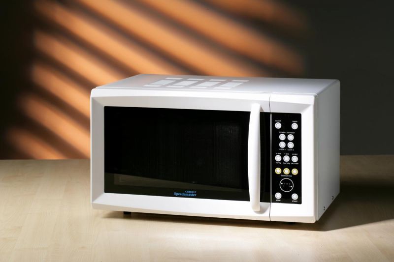 used french talking microwave oven with